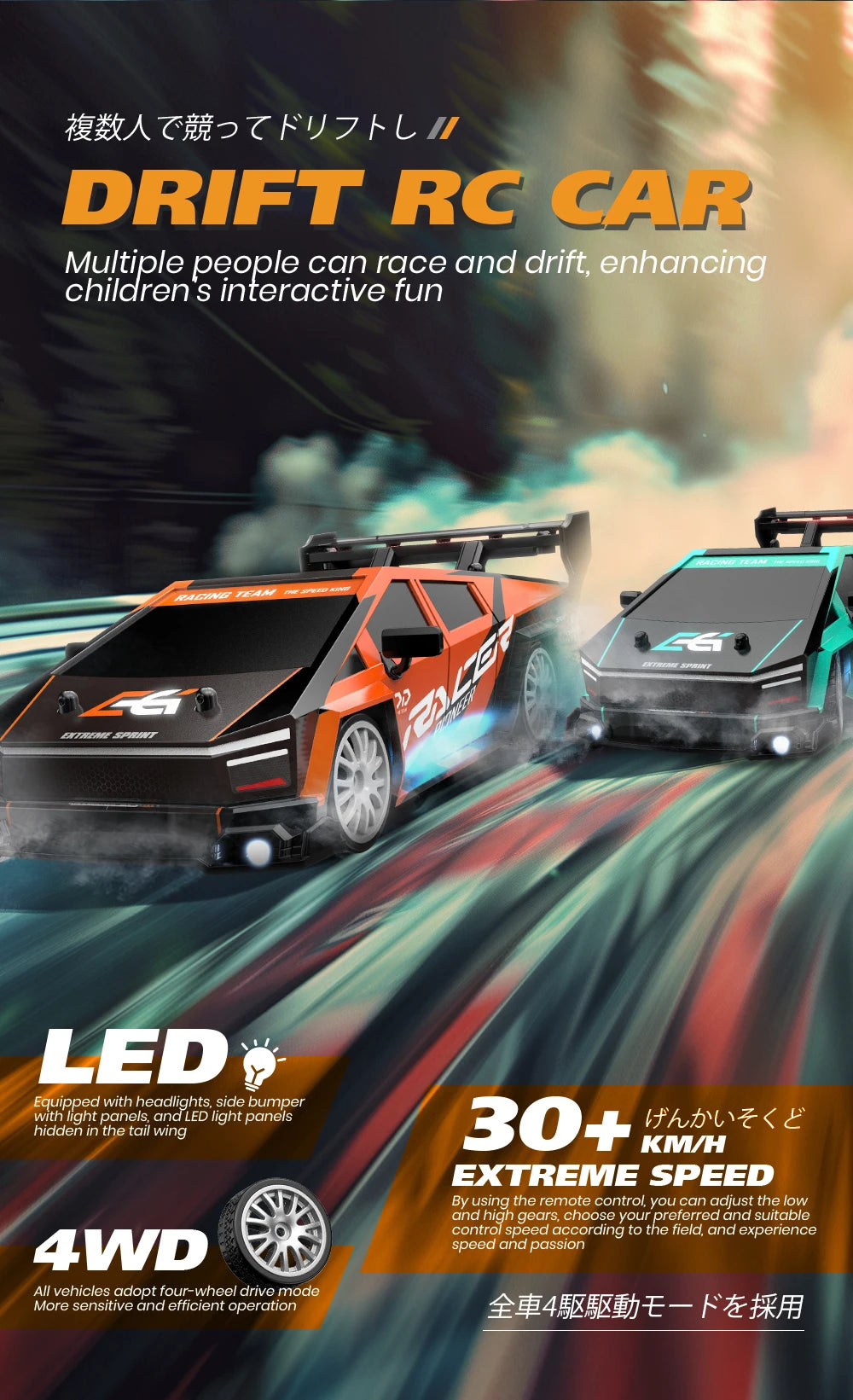 Thunder Drift: 1:24 RC Mustang Racer