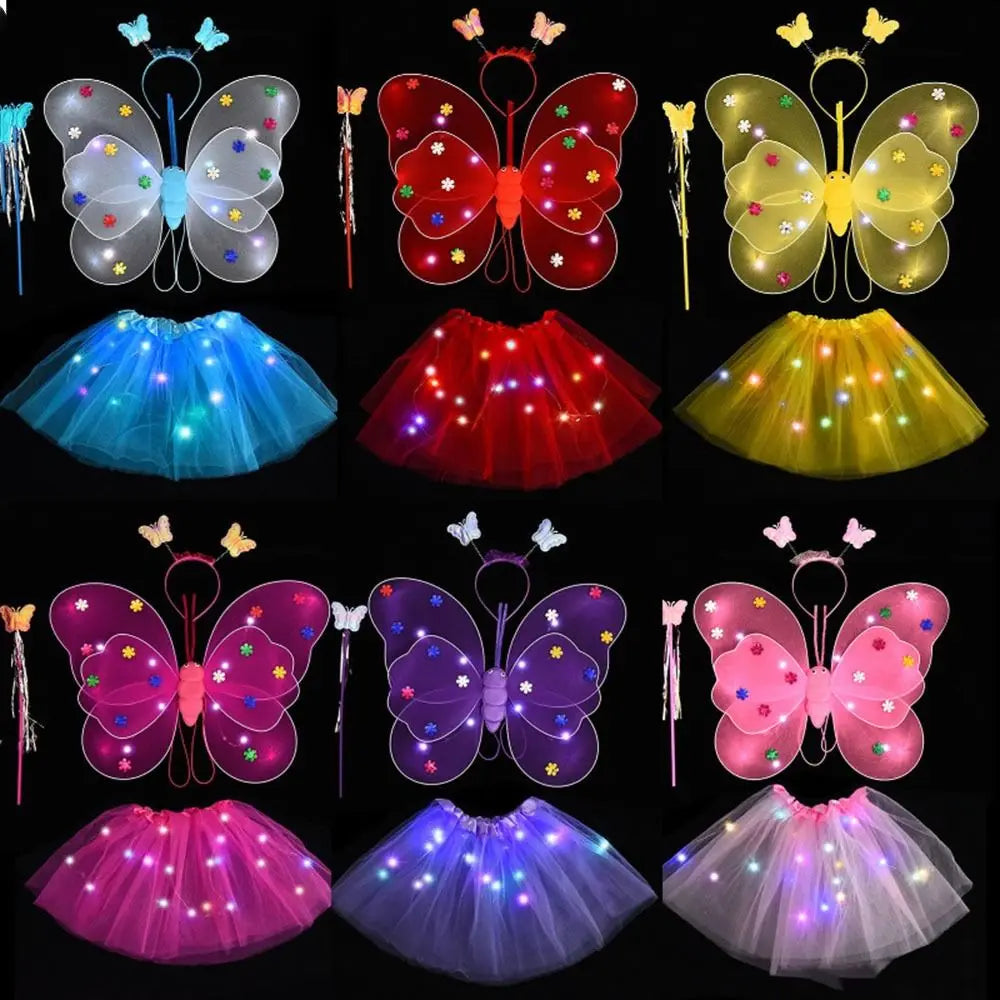 Luminous Angel Wings & Butterfly Skirt
