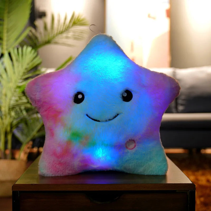 Starlight Dreams: Glowing Plush Pillow