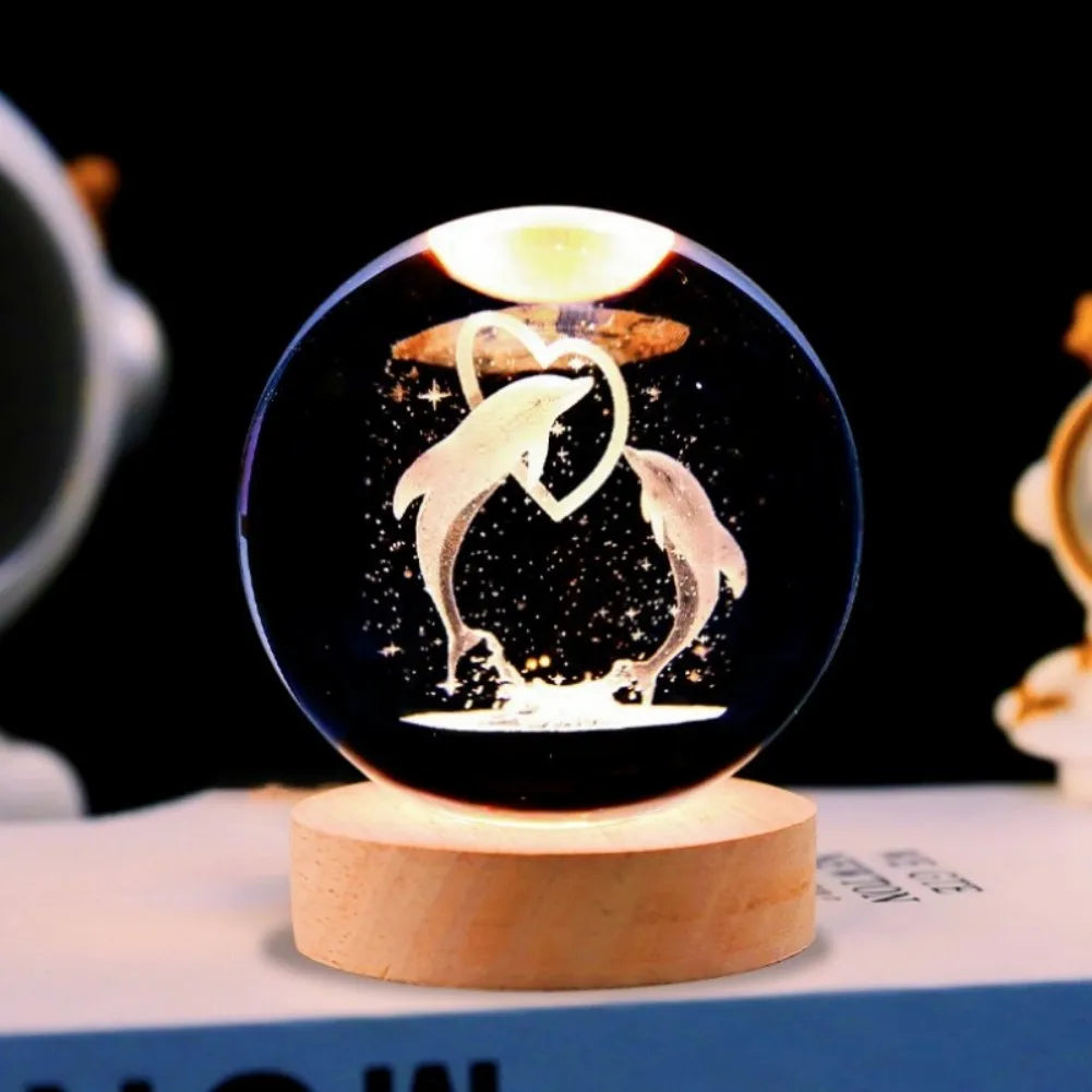 Enchanting Galaxy Bear Rose Night Light