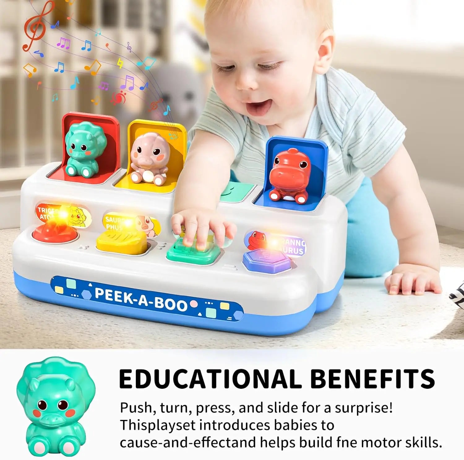 Peek & Play: Montessori Pop-Up Animals