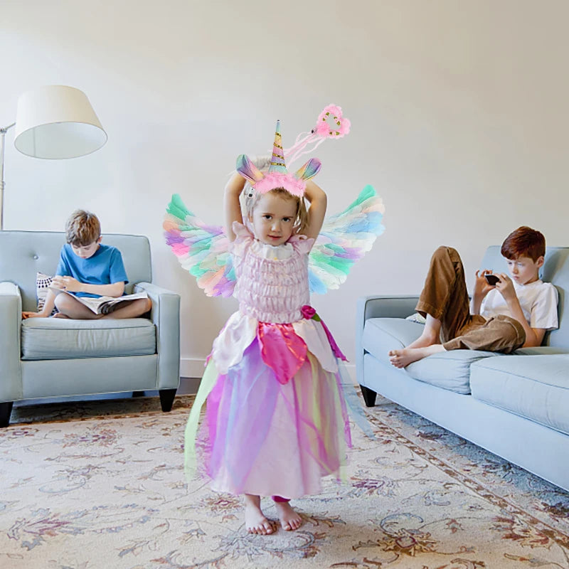 Magical LED Angel Wings & Unicorn Set
