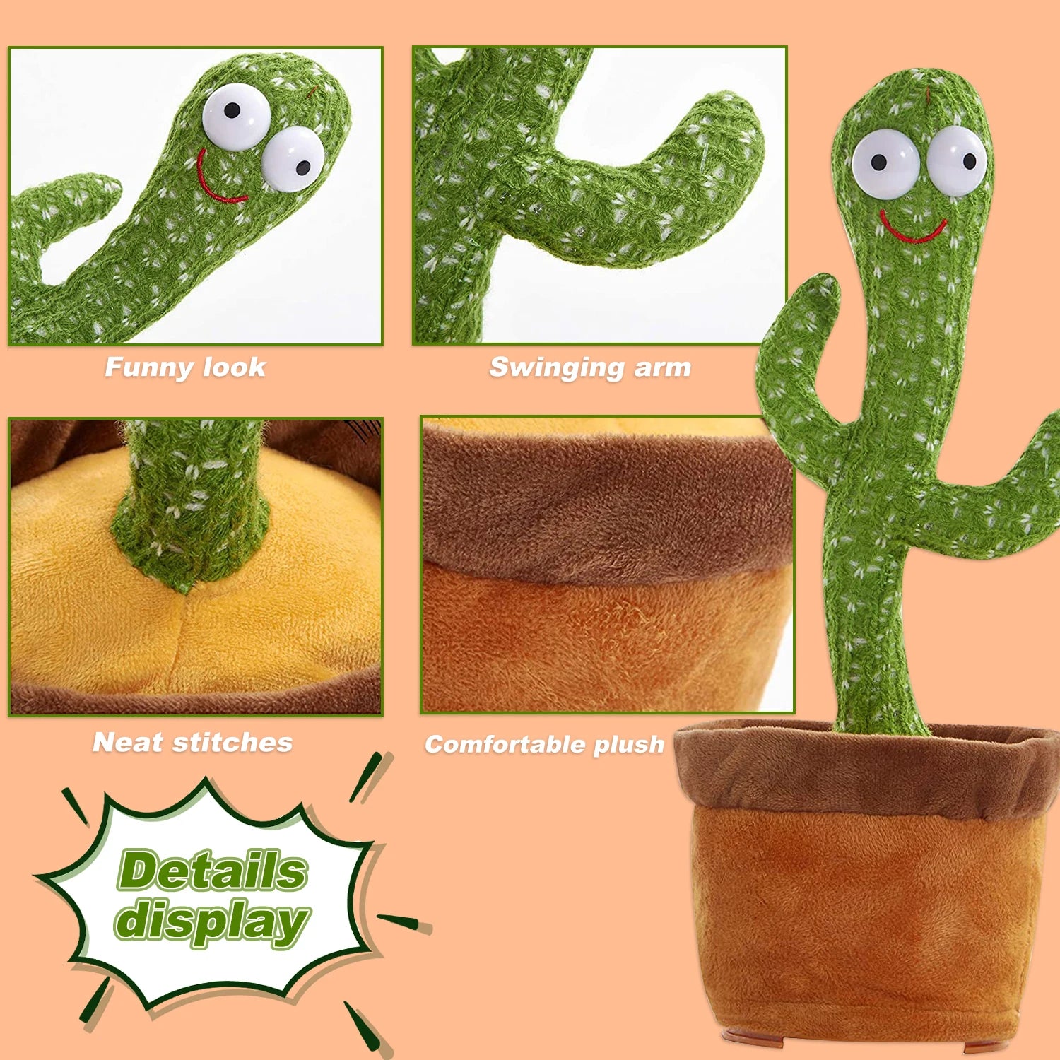 Dancing Cactus: Interactive Singing Plush Toy