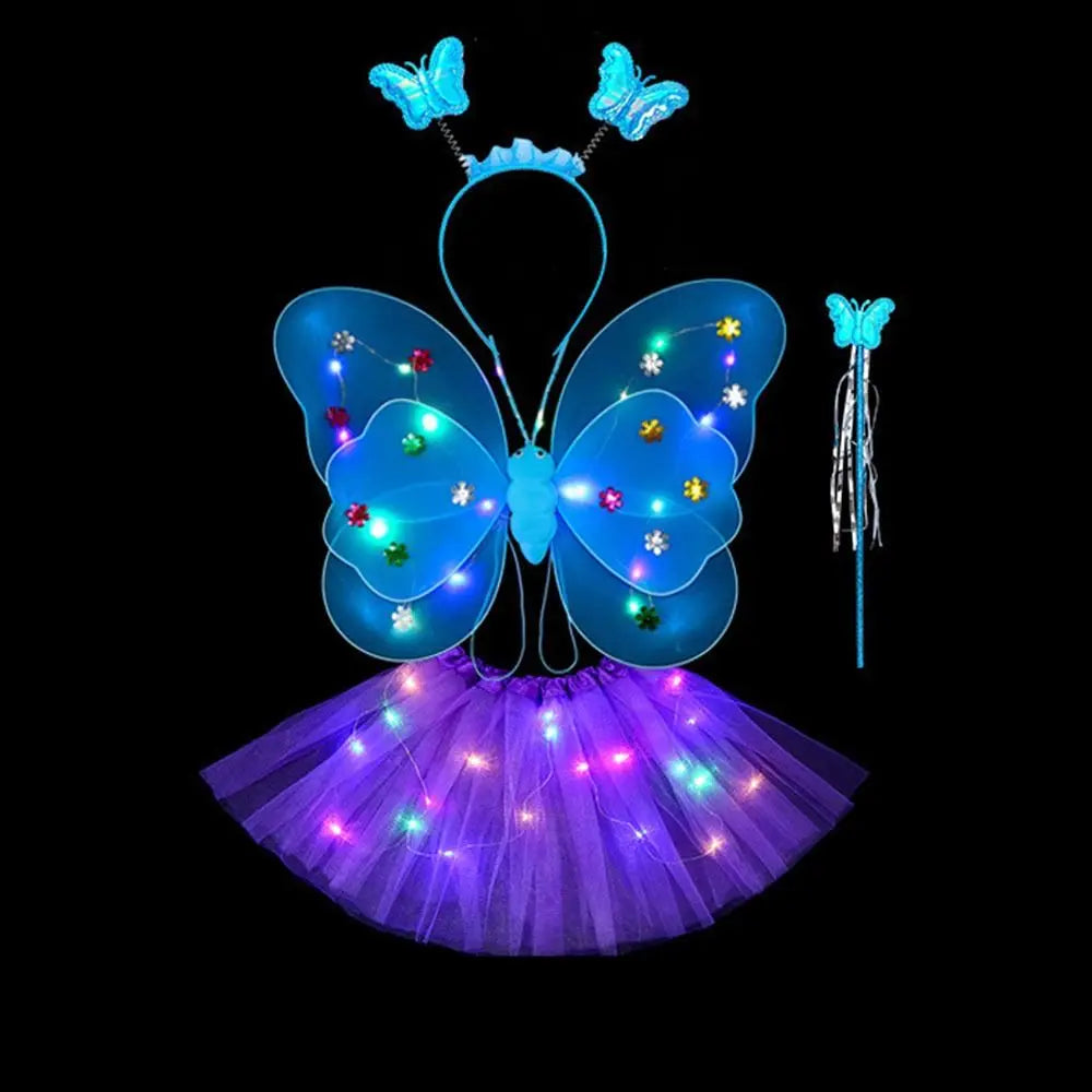 Luminous Angel Wings & Butterfly Skirt