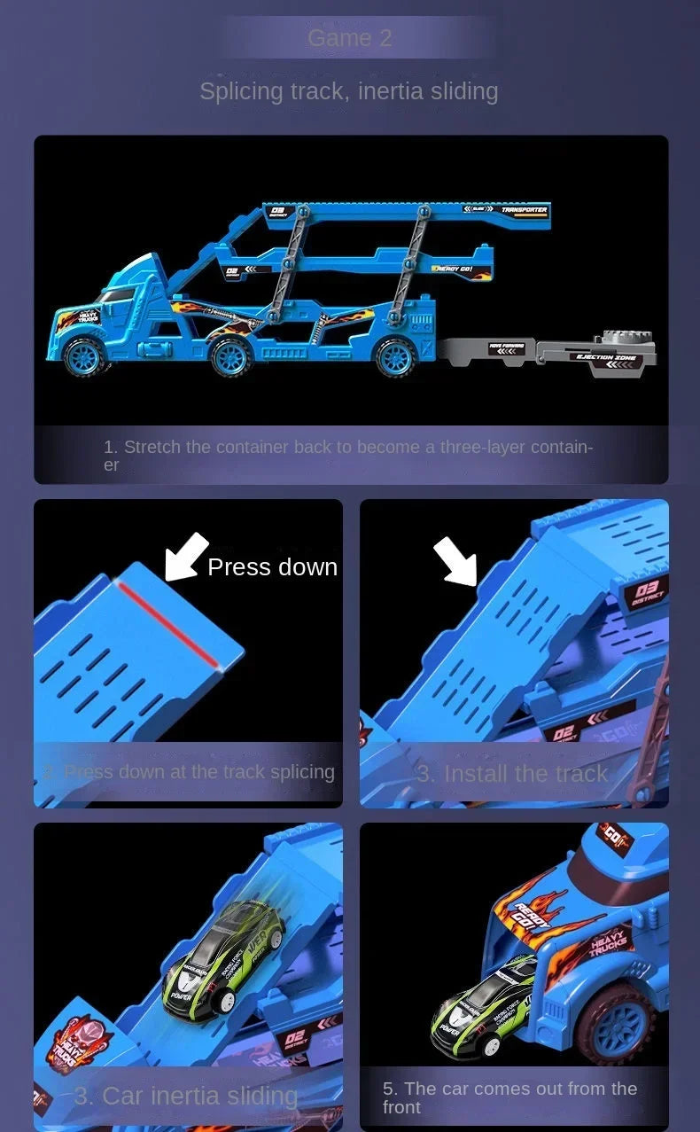Mega Hauler: Transforming Track Truck Adventure