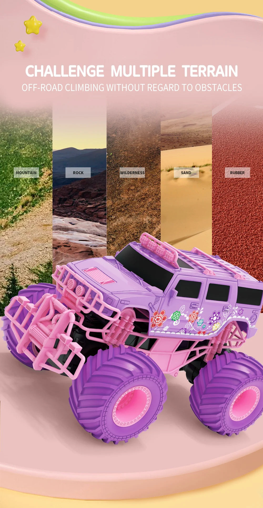 Pink Power Truck: RC Stunt Adventure