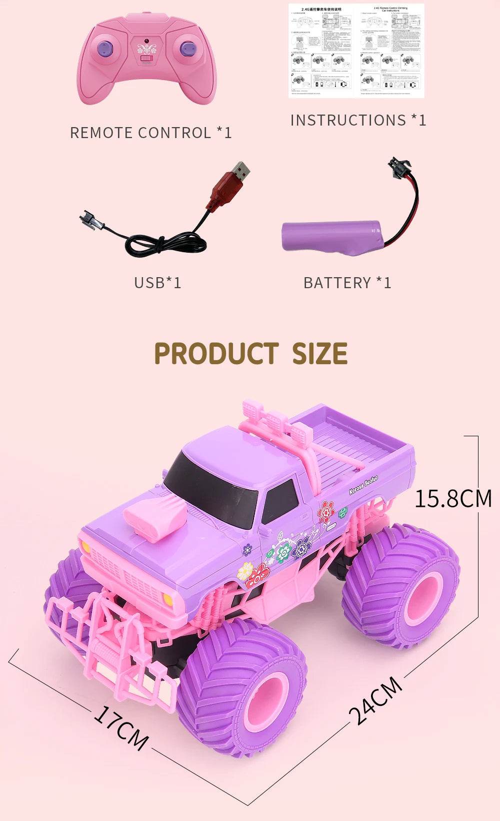Pink Power Truck: RC Stunt Adventure