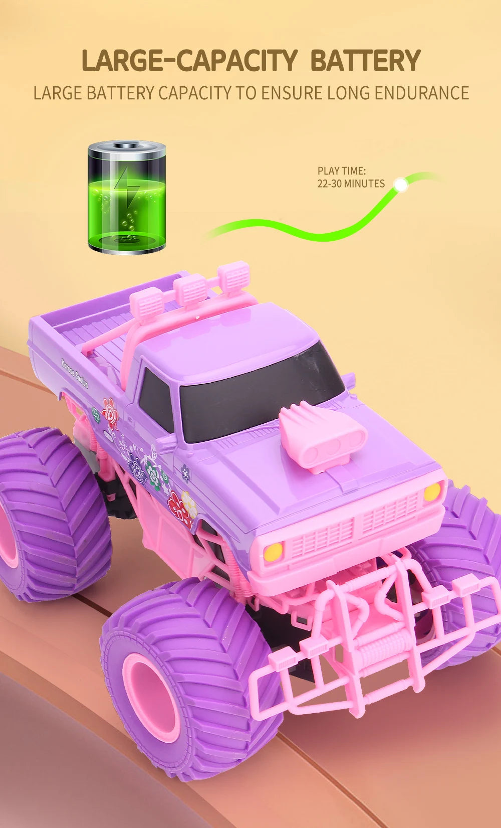 Pink Power Truck: RC Stunt Adventure