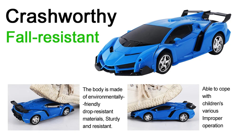 2-in-1 RC Robot Transformation Car