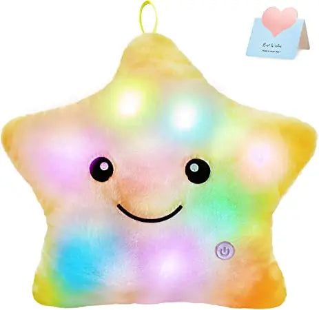 Starlight Dreams: Glowing Plush Pillow