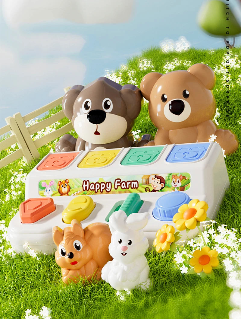 Peek & Play: Montessori Pop-Up Animals