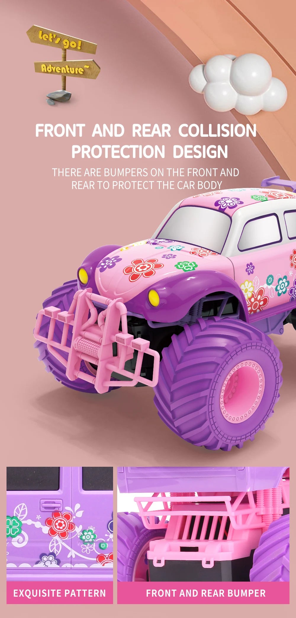 Pink Power Truck: RC Stunt Adventure