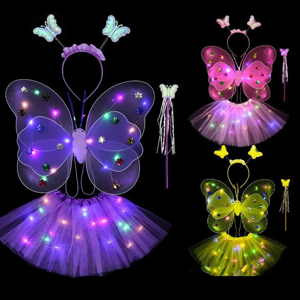 Luminous Angel Wings & Butterfly Skirt
