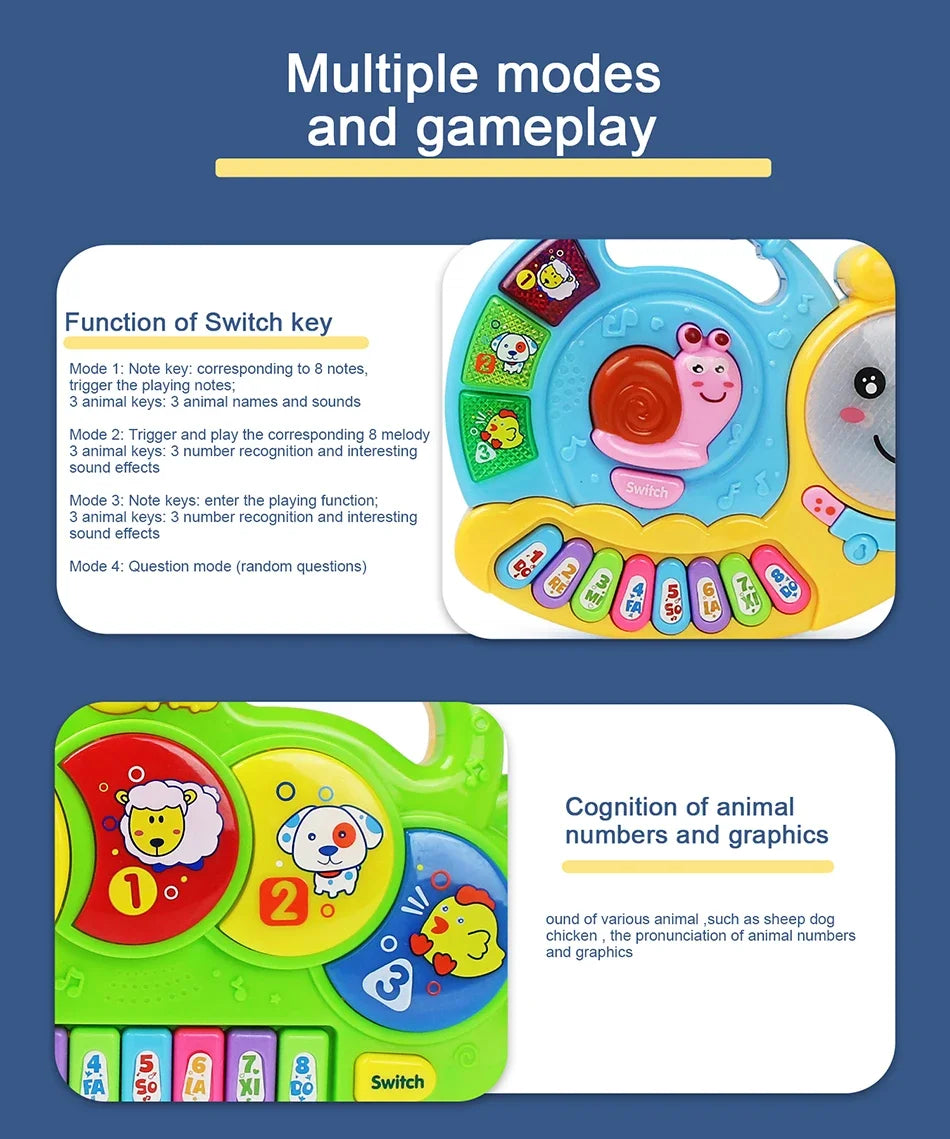 Melody Magic: Baby Animal Piano Toy