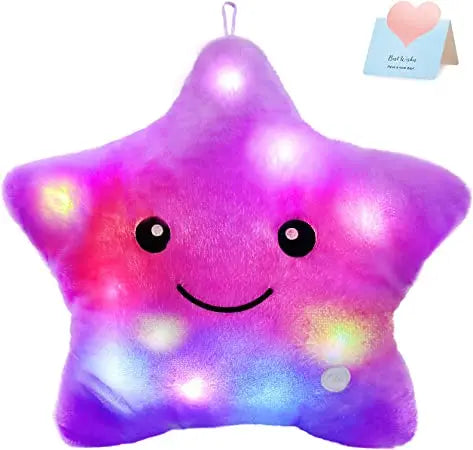 Starlight Dreams: Glowing Plush Pillow