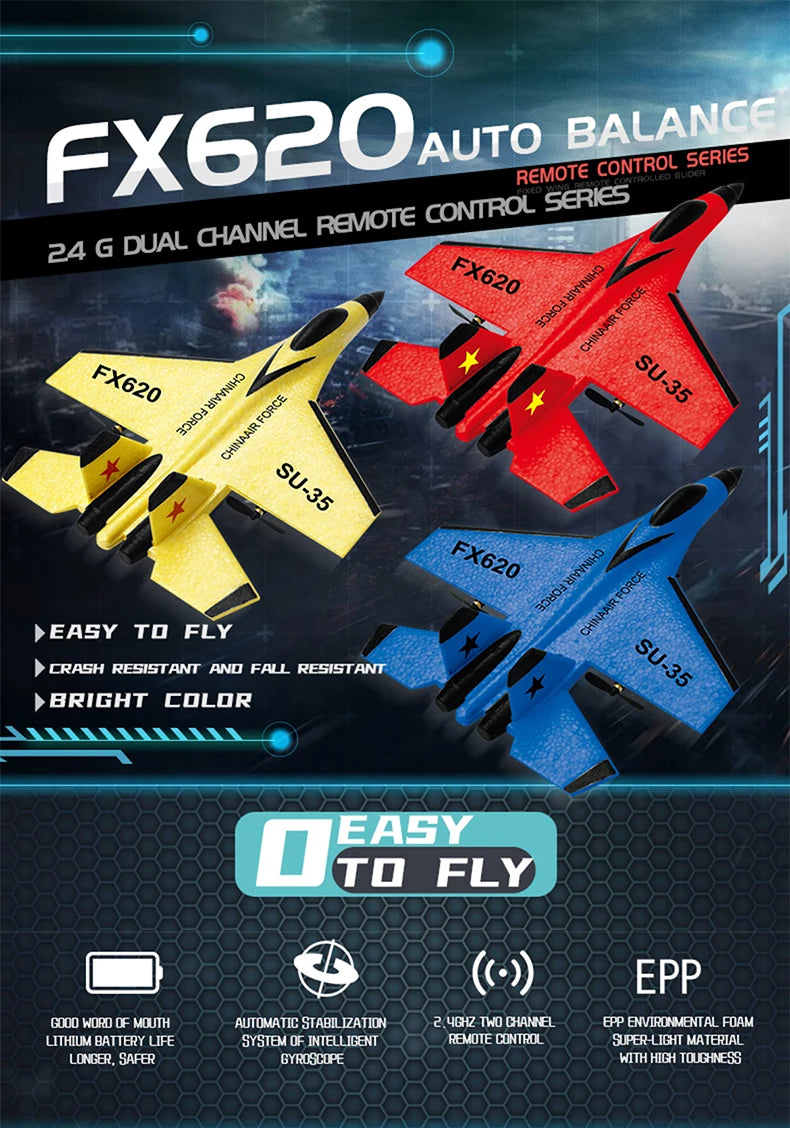 Sky Warriors: SU-35 RC Fighter Jet