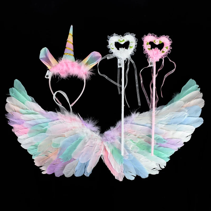 Magical LED Angel Wings & Unicorn Set