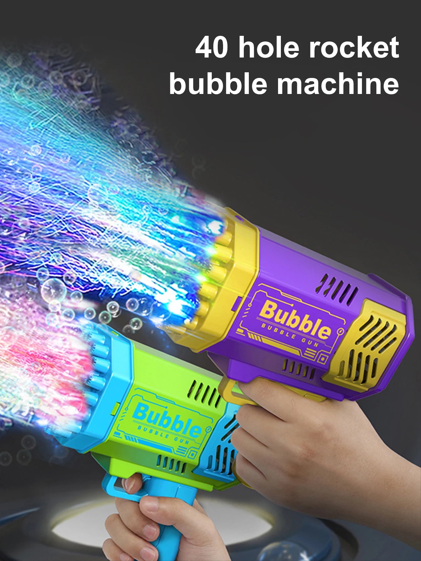 Mega Bubble Fun: Handheld Electric Gun