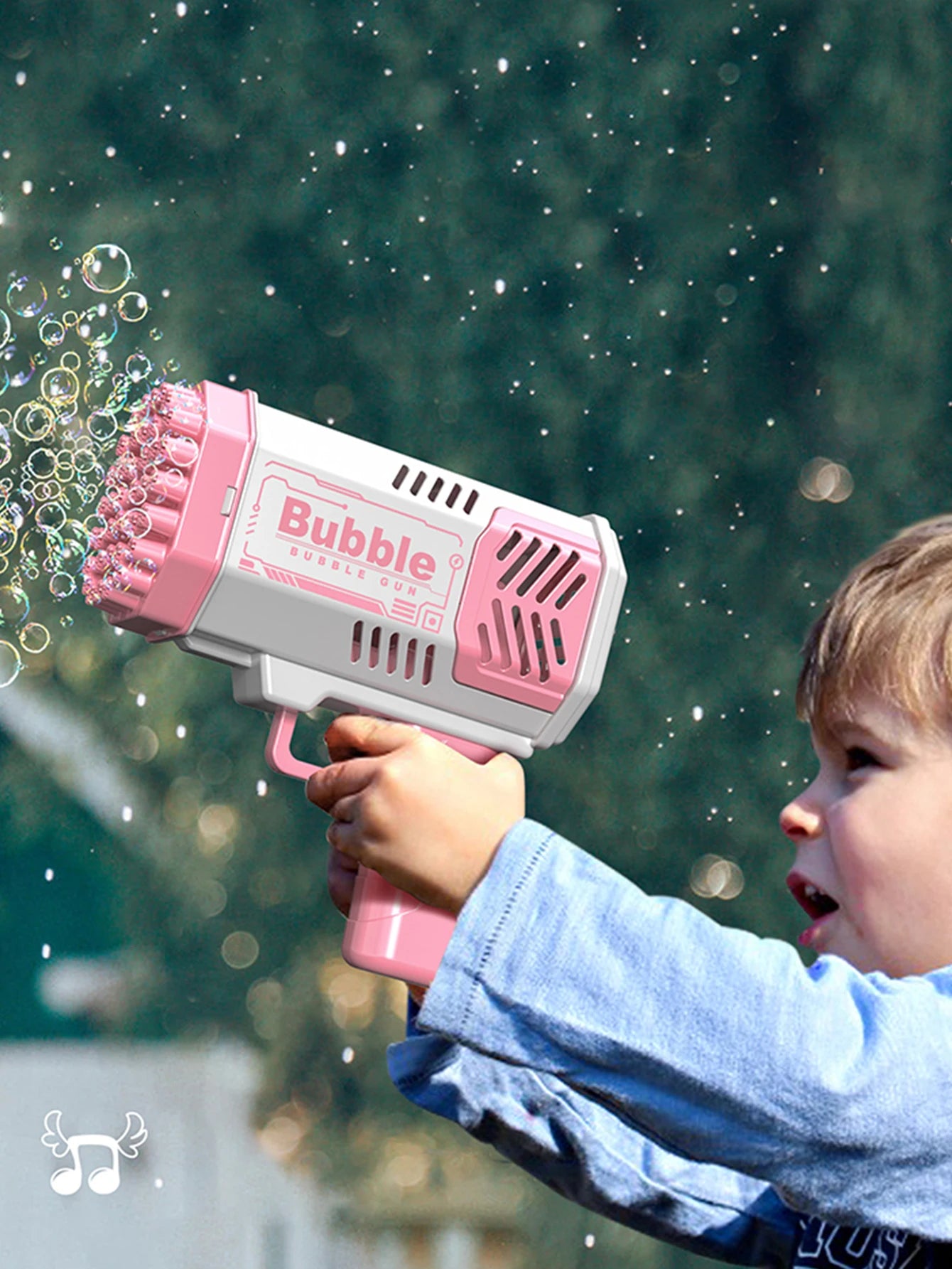 Mega Bubble Fun: Handheld Electric Gun