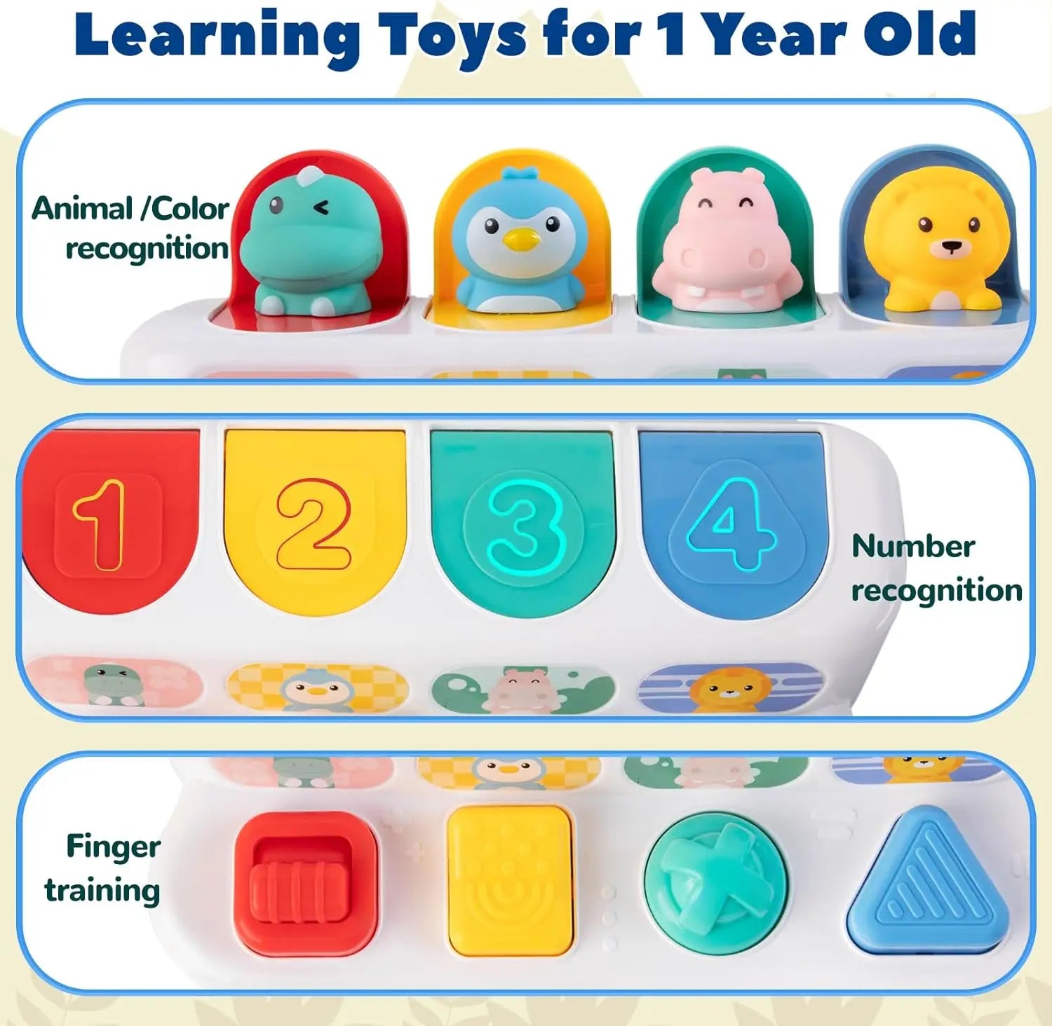 Peek & Play: Montessori Pop-Up Animals