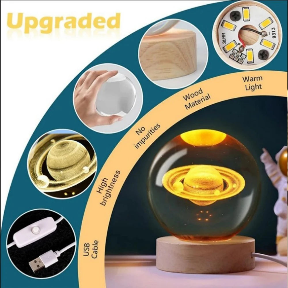 Enchanting Galaxy Bear Rose Night Light