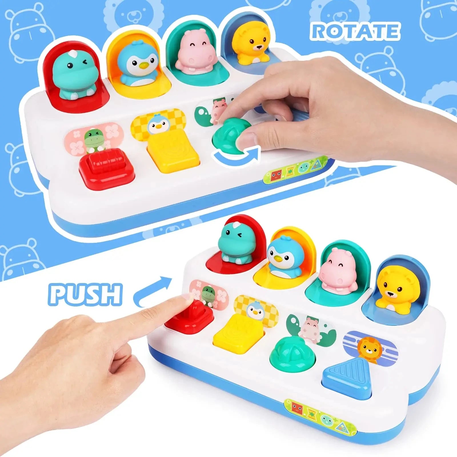Peek & Play: Montessori Pop-Up Animals