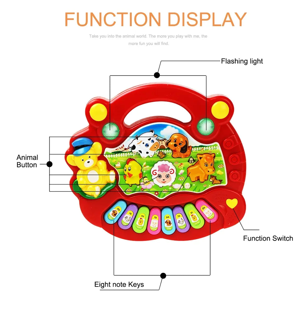 Melody Magic: Baby Animal Piano Toy