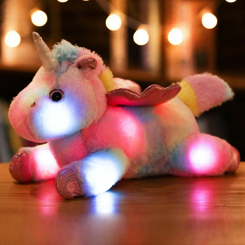 Magical Glow Unicorn Plush Pillow