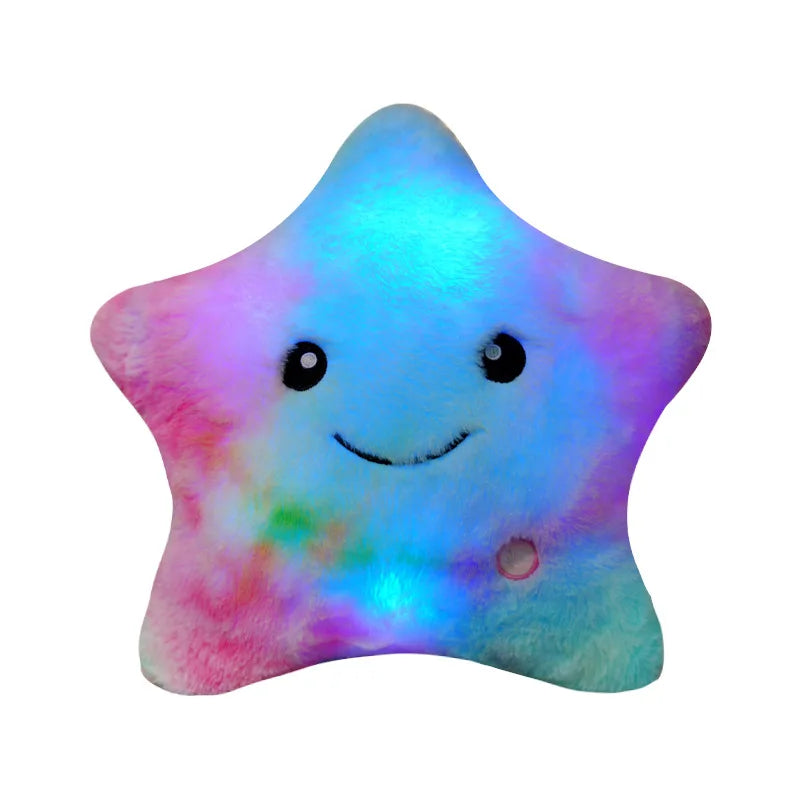 Starlight Dreams: Glowing Plush Pillow