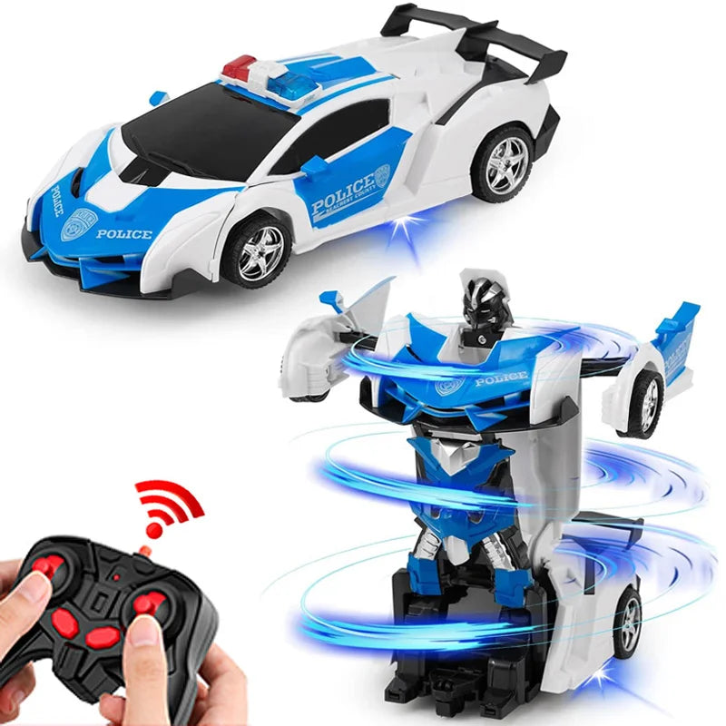 2-in-1 RC Robot Transformation Car