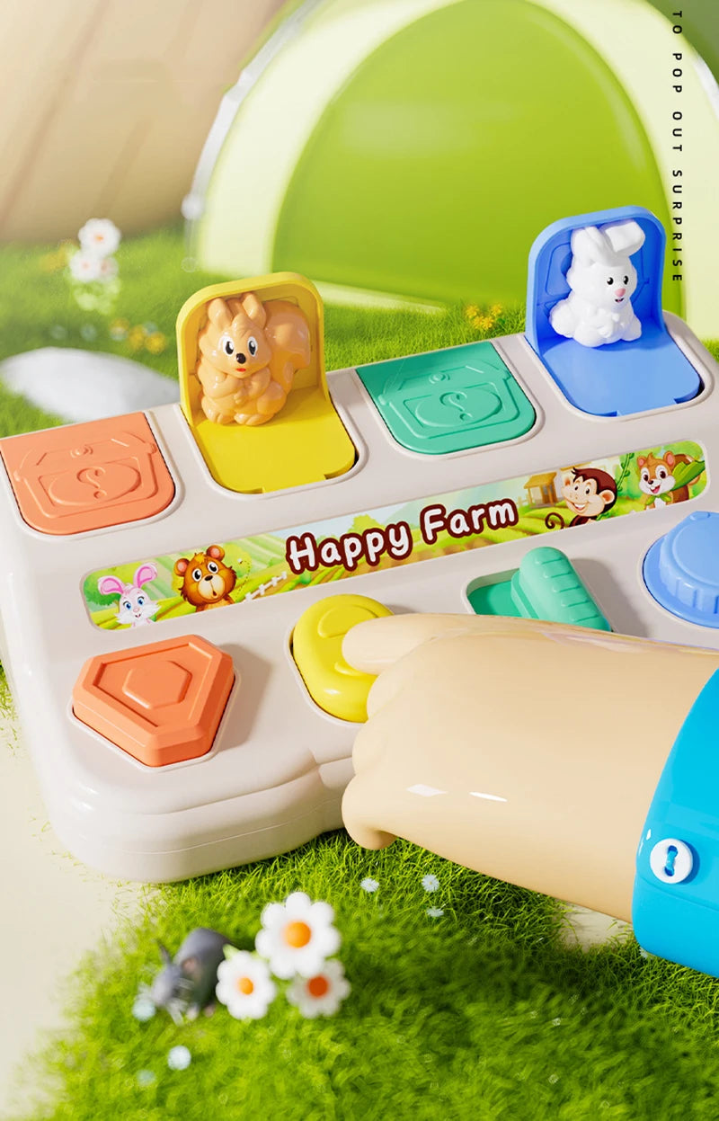 Peek & Play: Montessori Pop-Up Animals