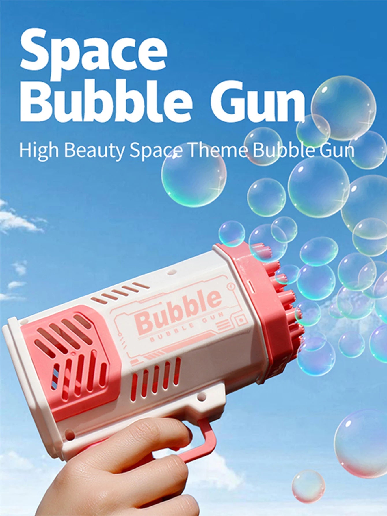 Mega Bubble Fun: Handheld Electric Gun