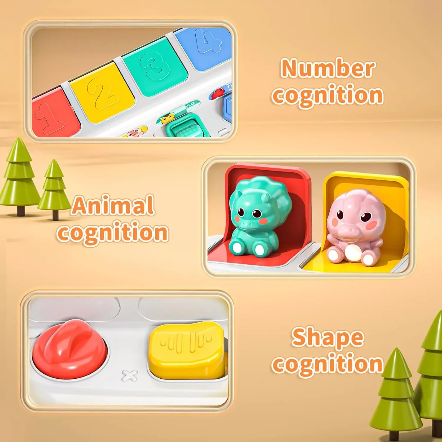 Peek & Play: Montessori Pop-Up Animals