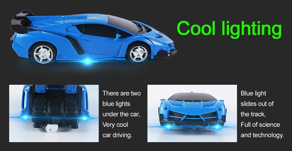 2-in-1 RC Robot Transformation Car