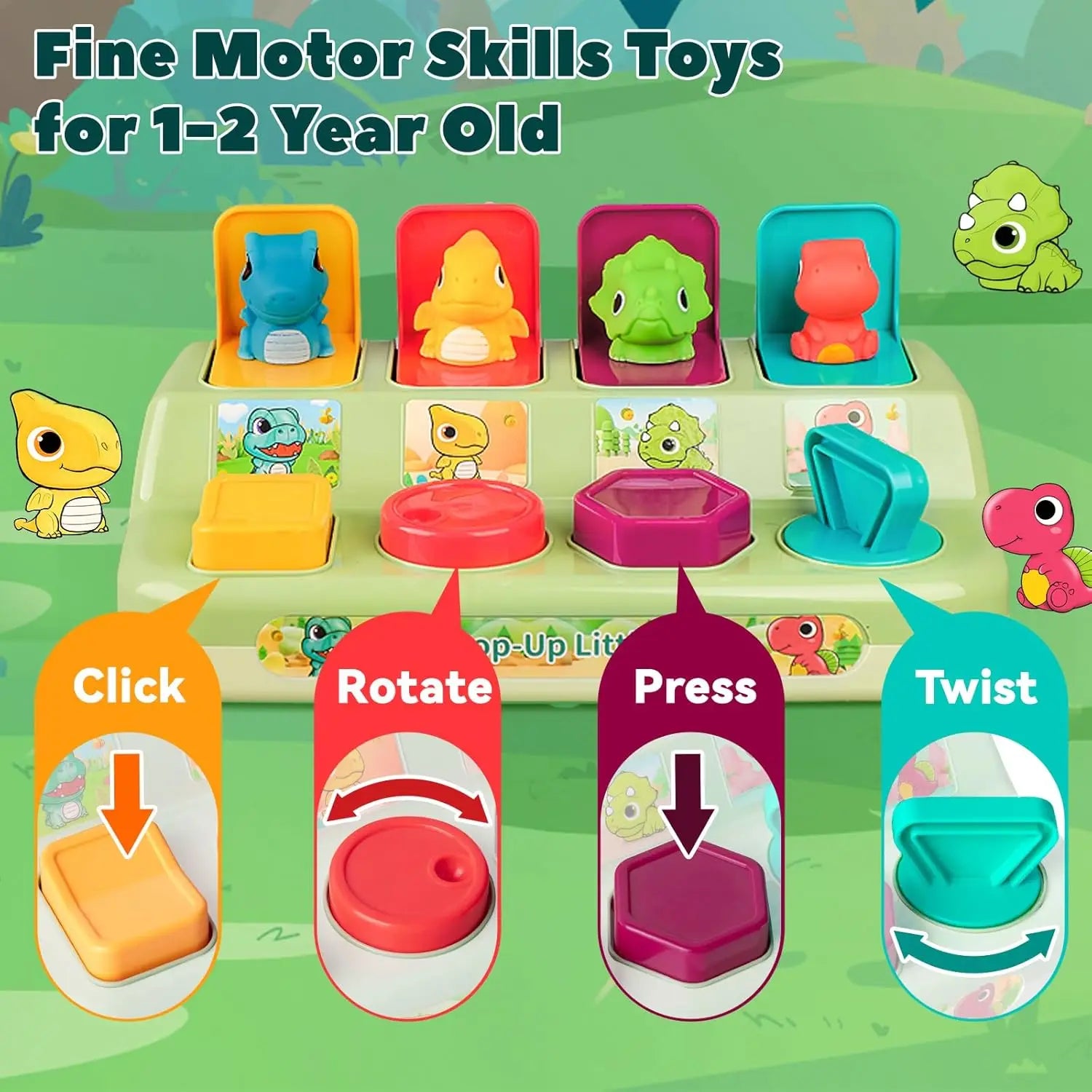 Peek & Play: Montessori Pop-Up Animals