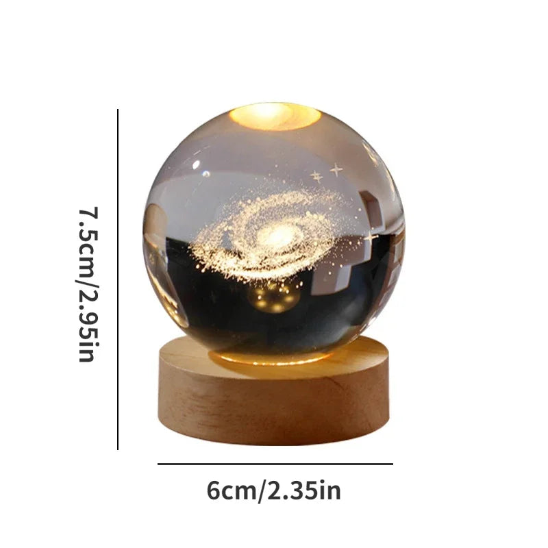 Enchanting Galaxy Bear Rose Night Light