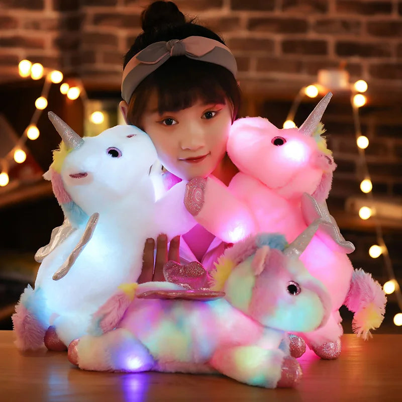 Magical Glow Unicorn Plush Pillow