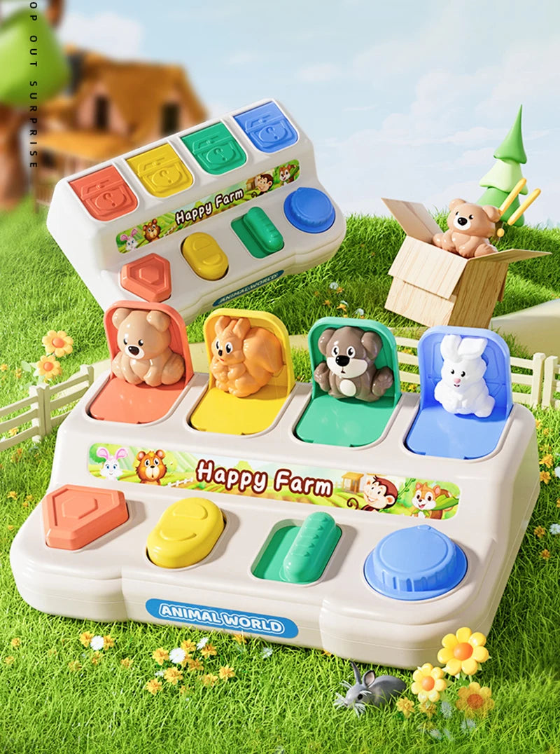 Peek & Play: Montessori Pop-Up Animals