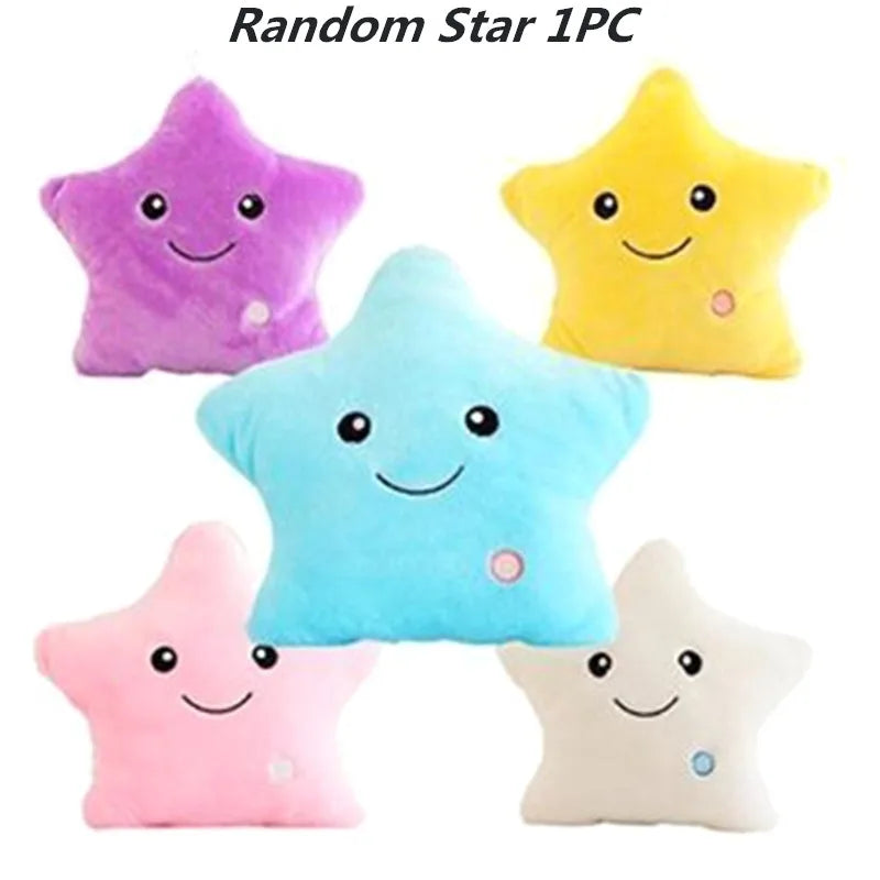 Starlight Dreams: Glowing Plush Pillow