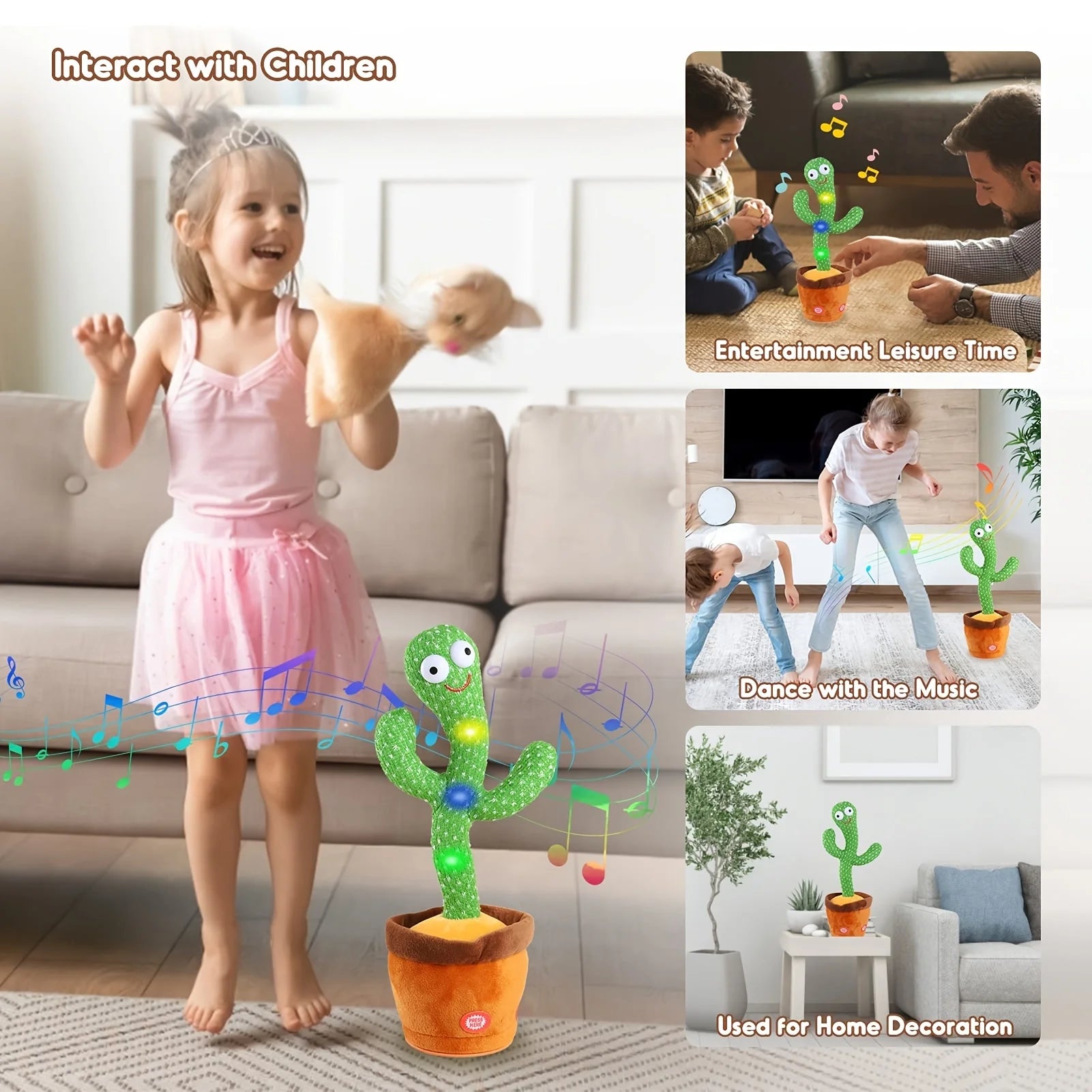 Dancing Cactus: Interactive Singing Plush Toy