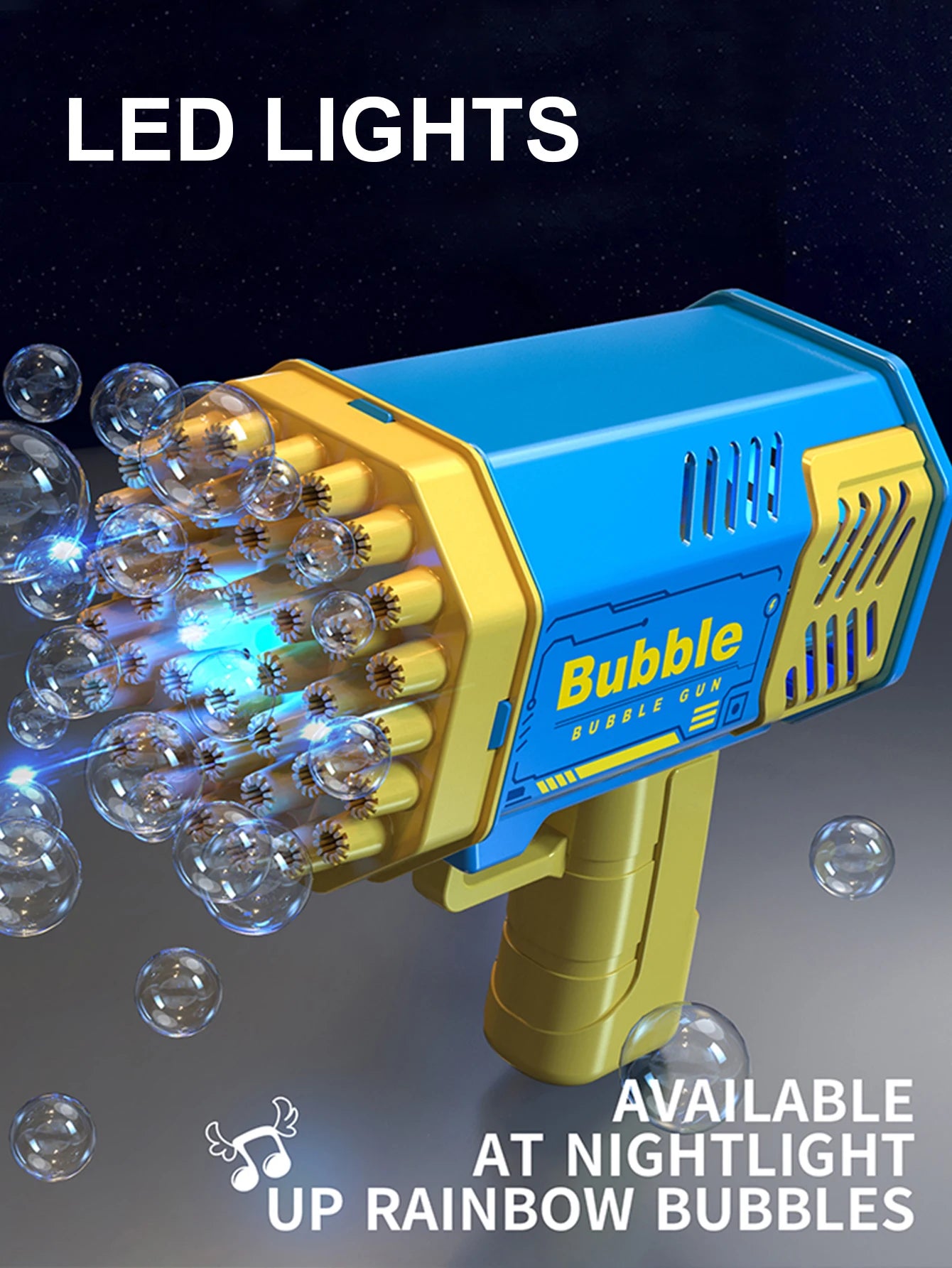 Mega Bubble Fun: Handheld Electric Gun