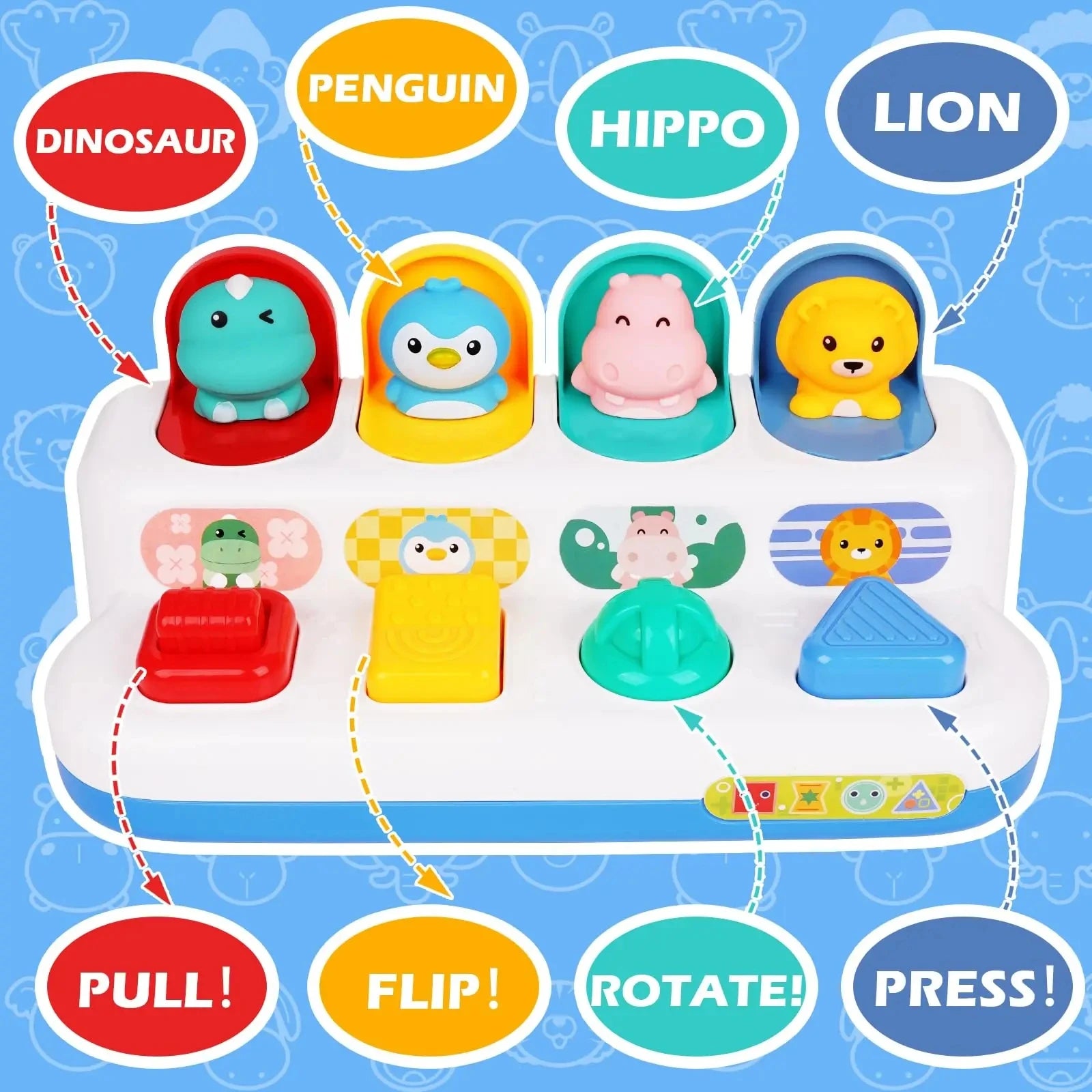 Peek & Play: Montessori Pop-Up Animals