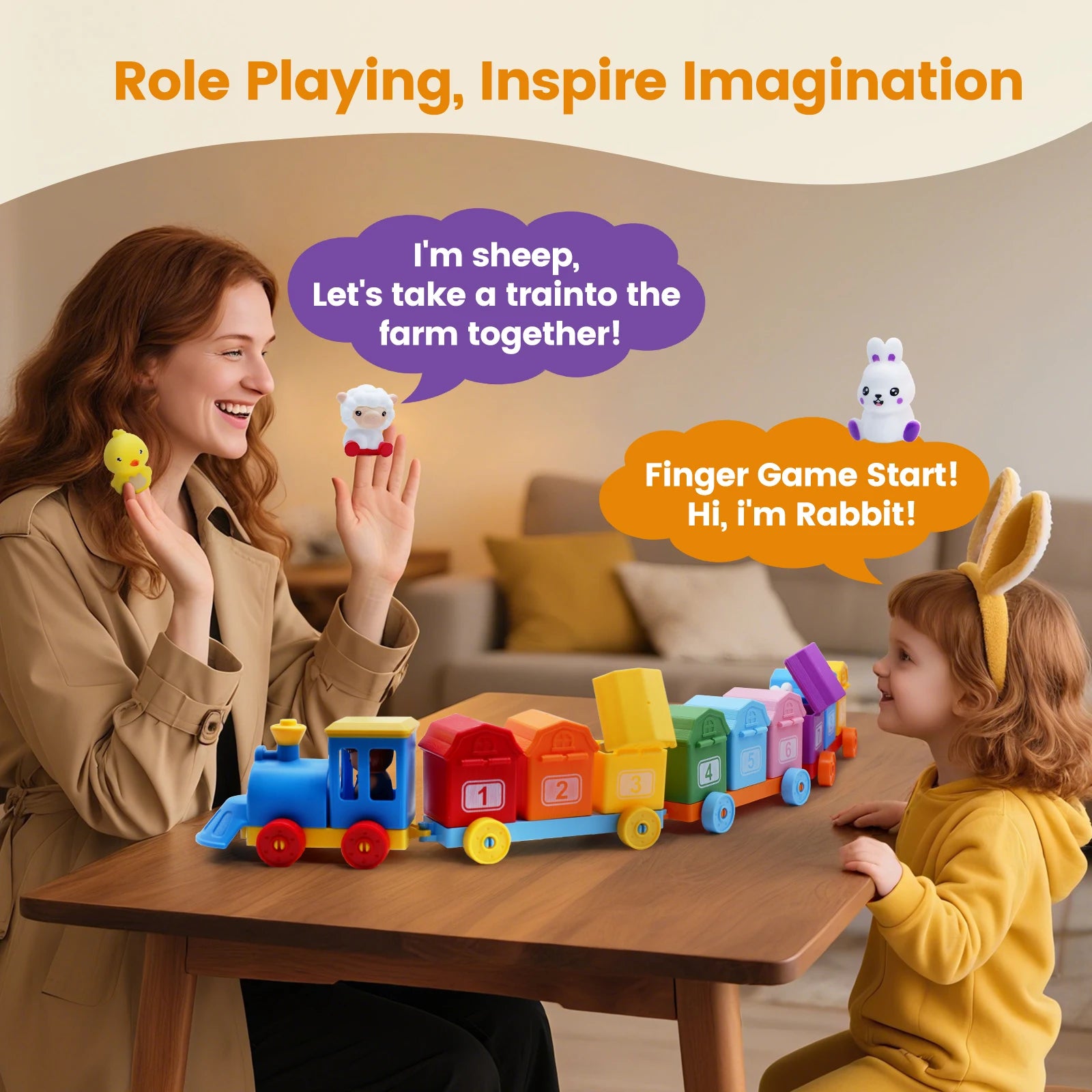 Montessori Farm Train: Learn Through Play