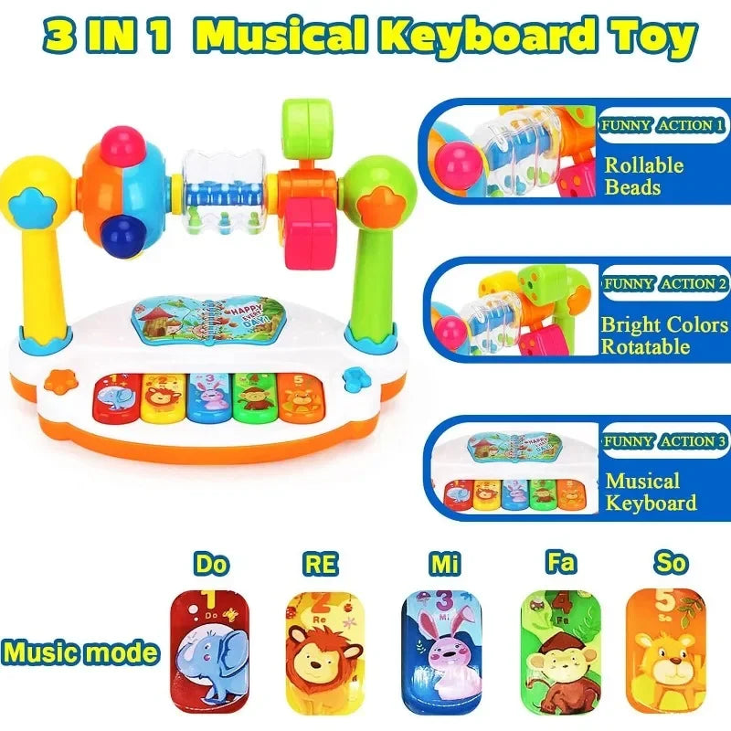 Melody Star: Baby Rotating Piano Toy