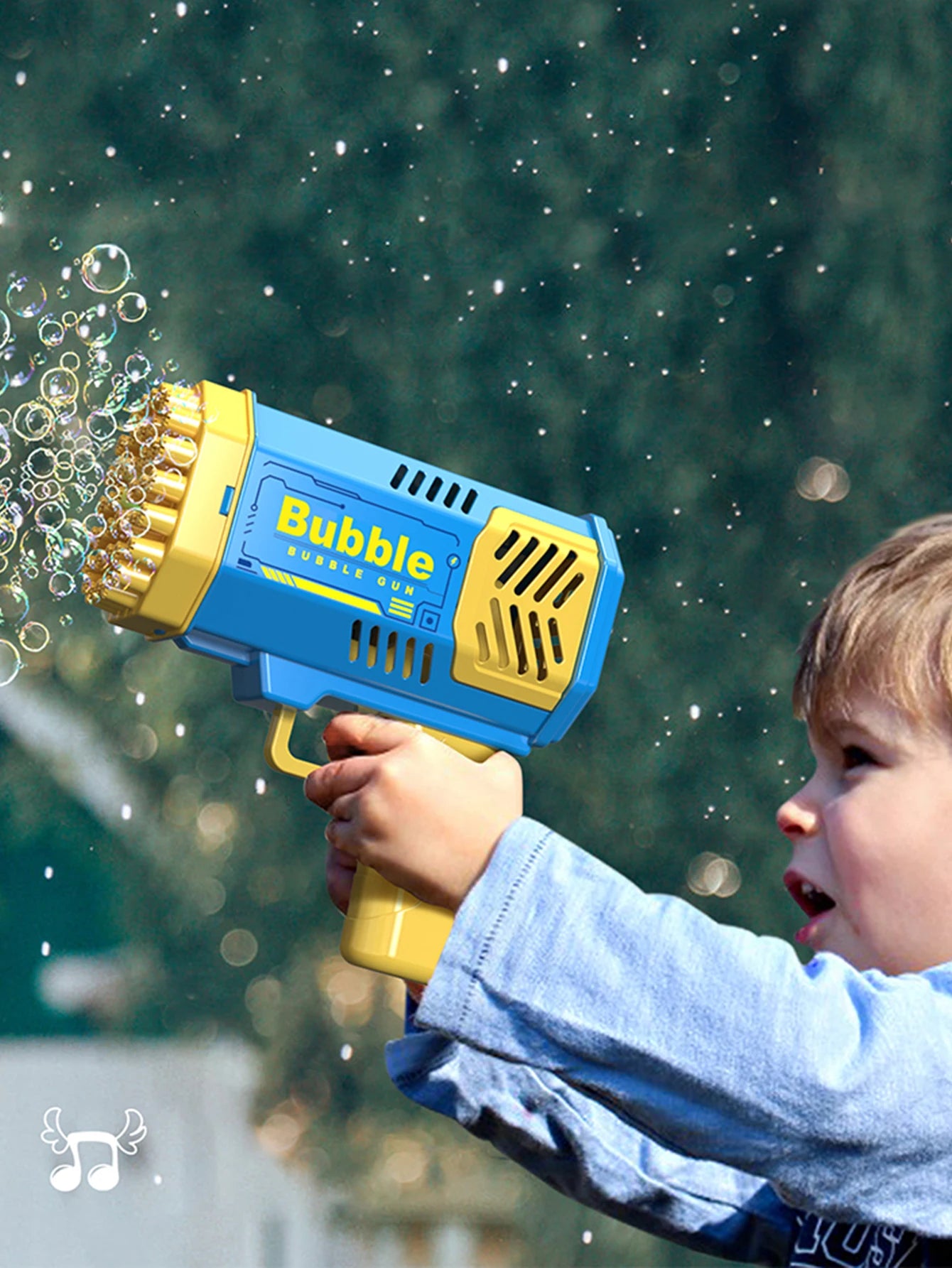 Mega Bubble Fun: Handheld Electric Gun