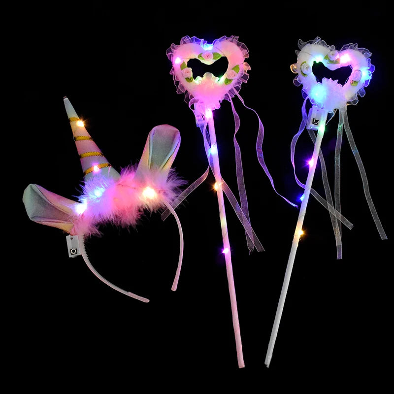 Magical LED Angel Wings & Unicorn Set