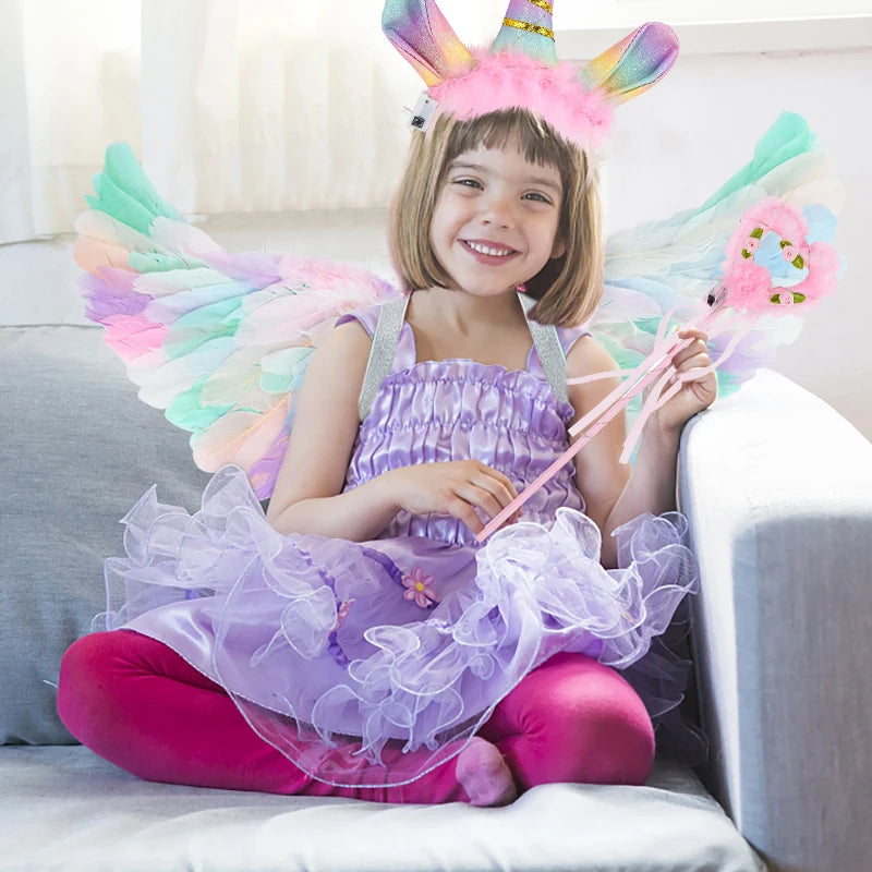 Magical LED Angel Wings & Unicorn Set