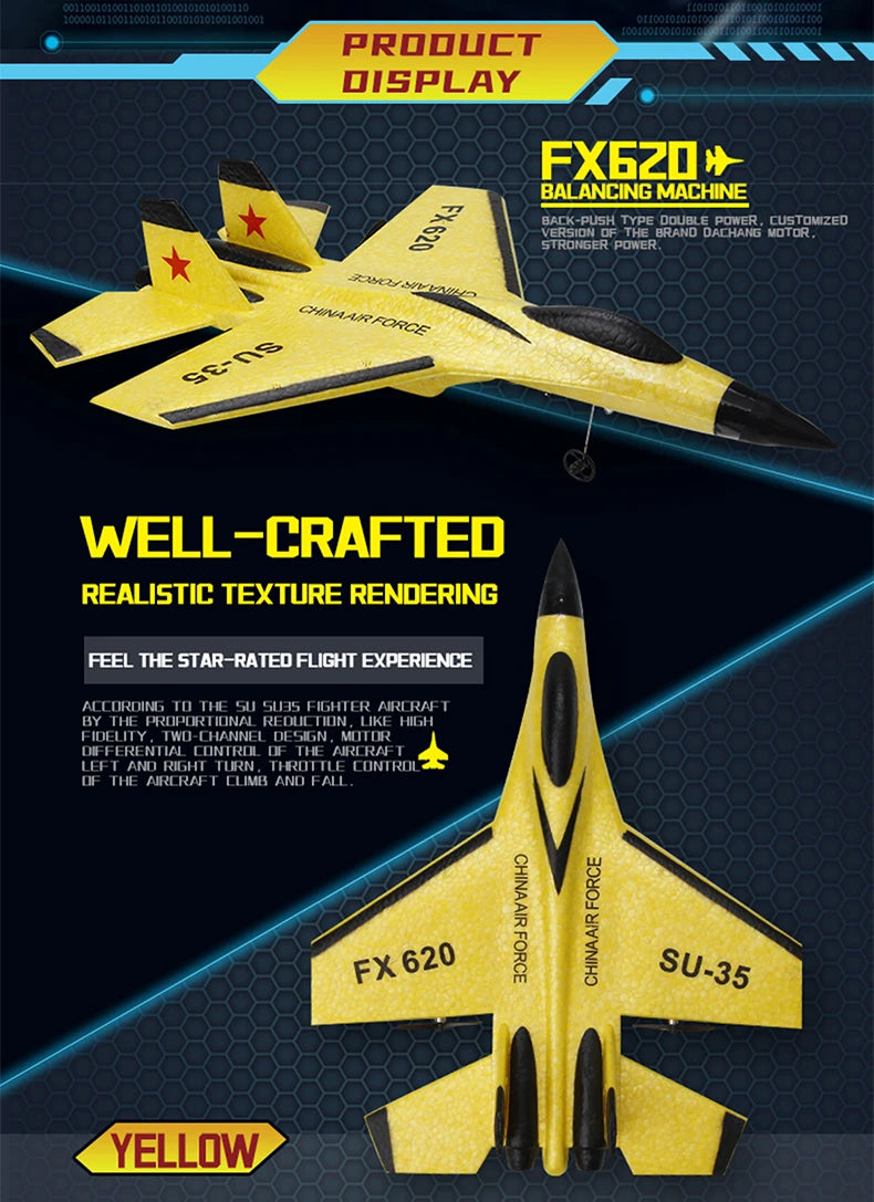 Sky Warriors: SU-35 RC Fighter Jet