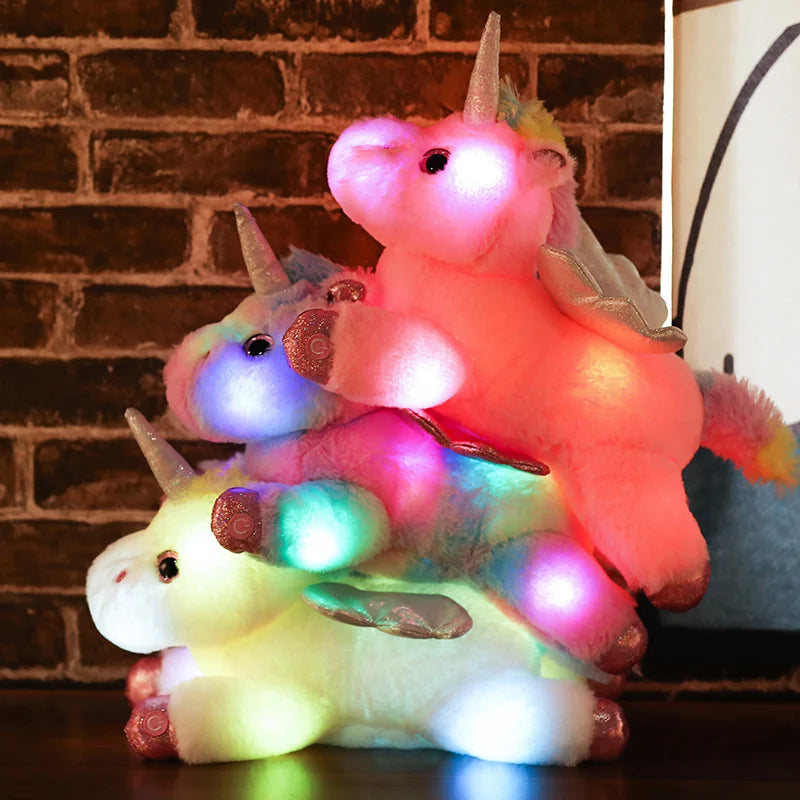 Magical Glow Unicorn Plush Pillow
