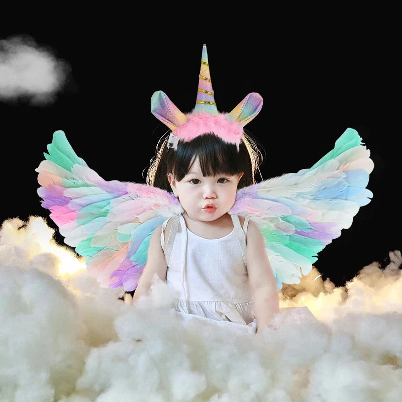 Magical LED Angel Wings & Unicorn Set